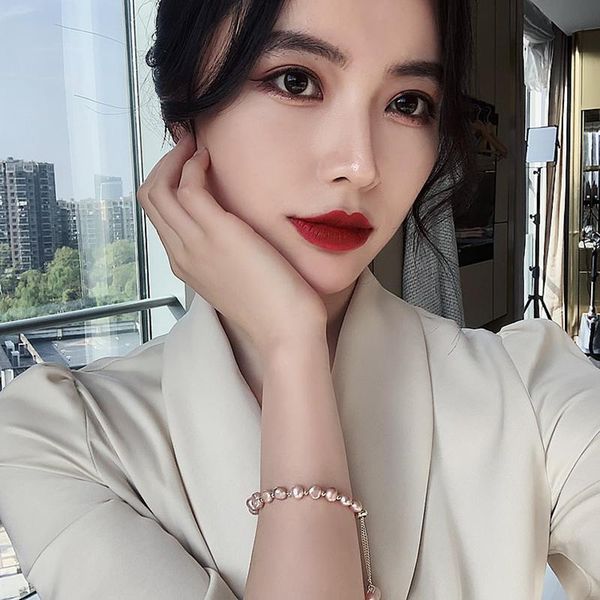 beaded, strands 2021 korean design fashion jewelry natural simple freshwater pearl beads adjustable elegant female bracelet, Black
beaded, strands 2021 korean design fashion jewelry natural simple freshwater pearl beads adjustable elegant female bracelet, Black