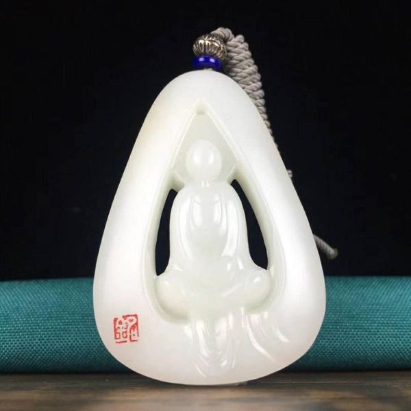 lockets j13#hetian jade white enlightenment pendant, oil moist and delicate, Silver
lockets j13#hetian jade white enlightenment pendant, oil moist and delicate, Silver
