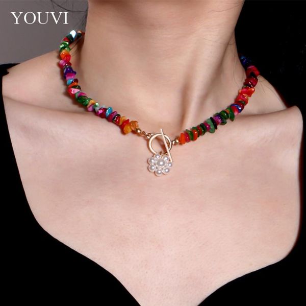 chains youvi bohemia colorful beads gravel turquoises natural semi-precious stones choker for women fashion trendy necklace jewelry, Silver
chains youvi bohemia colorful beads gravel turquoises natural semi-precious stones choker for women fashion trendy necklace jewelry, Silver
