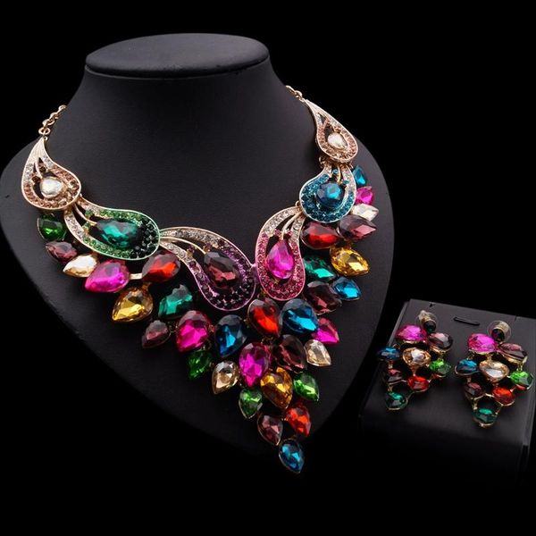 earrings & necklace yulaili colorful cubic zircon copper women crystal two jewelry sets, Silver
earrings & necklace yulaili colorful cubic zircon copper women crystal two jewelry sets, Silver