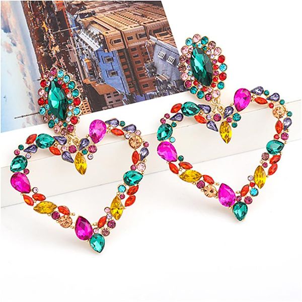 dangle & chandelier zhini trendy heart love drop earrings for women design color crystal hollow earring statement jewelry 2021 pendientes, Silver
dangle & chandelier zhini trendy heart love drop earrings for women design color crystal hollow earring statement jewelry 2021 pendientes, Silver