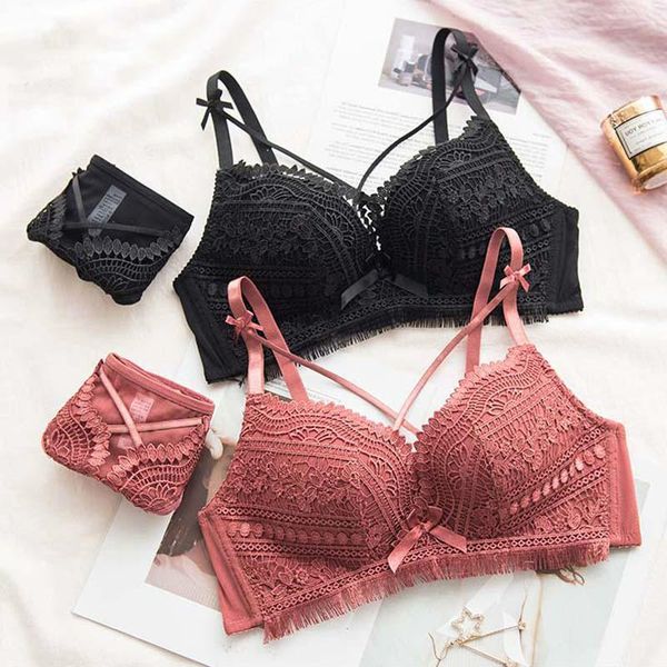 bras sets roseheart women fashion purple red lingerie embroidery lace bow cotton panties wireless bra underwear a b luxury, Red;black
bras sets roseheart women fashion purple red lingerie embroidery lace bow cotton panties wireless bra underwear a b luxury, Red;black