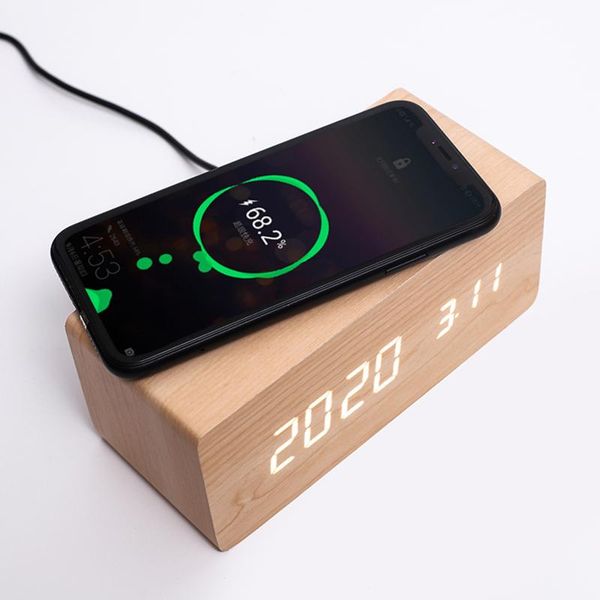 other clocks & accessories alarm clock led digital 3 alarms voice control temperature display reloj despertador with usb wireless charging
other clocks & accessories alarm clock led digital 3 alarms voice control temperature display reloj despertador with usb wireless charging