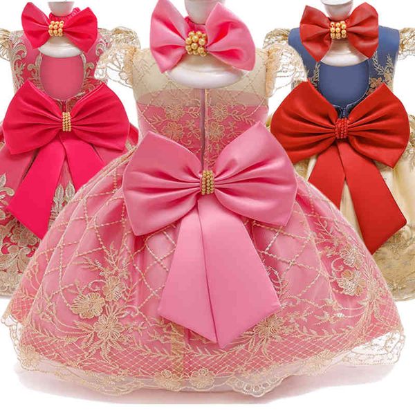 girl's baby girl 1 year birthday infant party dresses cute bow dress lace christening gown toddler girls clothes with headband 1027, Red;yellow
girl's baby girl 1 year birthday infant party dresses cute bow dress lace christening gown toddler girls clothes with headband 1027, Red;yellow