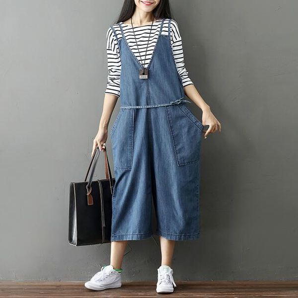 women's jumpsuits & rompers mori girl spring autumn women denim loose high waist wide leg ankle-length jeans solid washed female overal, Black;white
women's jumpsuits & rompers mori girl spring autumn women denim loose high waist wide leg ankle-length jeans solid washed female overal, Black;white