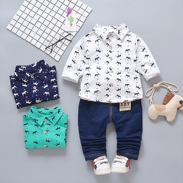 baby boys clothing set autumn winter toddler kids boy long sleeve crown pattern shirt denim infant tracksuits, White
baby boys clothing set autumn winter toddler kids boy long sleeve crown pattern shirt denim infant tracksuits, White