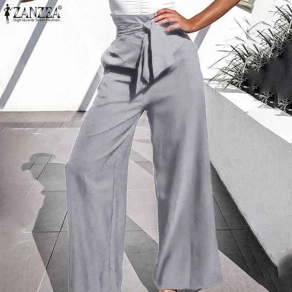 women's pants & capris fashion wide leg zanzea high elastic waist loose bottoms casual ol work long pantalon 2021 summer womens solid t, Black;white
women's pants & capris fashion wide leg zanzea high elastic waist loose bottoms casual ol work long pantalon 2021 summer womens solid t, Black;white
