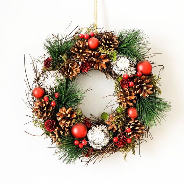 decorative flowers & wreaths christmas decoration door wreath winter rustic rattan wedding pinecones red balls green garland natal decor
decorative flowers & wreaths christmas decoration door wreath winter rustic rattan wedding pinecones red balls green garland natal decor