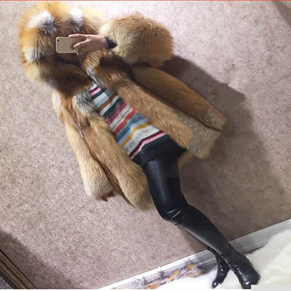 women's fur & faux fursarcar luxury real silver coat with hood thick warm winter jacket full pelt natural outwear, Black
women's fur & faux fursarcar luxury real silver coat with hood thick warm winter jacket full pelt natural outwear, Black