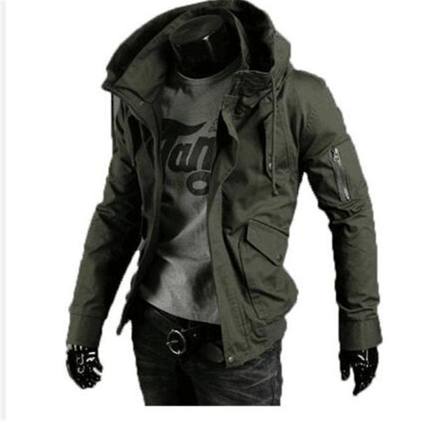 men's jackets spring autumn hooded jacket slim workwear coat outerwear clothes, Black;brown
men's jackets spring autumn hooded jacket slim workwear coat outerwear clothes, Black;brown