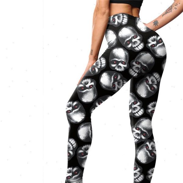 fashion punk skull women leggings 3d print elastic fitness halloween funny seamless skinny christmas party pants, Black
fashion punk skull women leggings 3d print elastic fitness halloween funny seamless skinny christmas party pants, Black