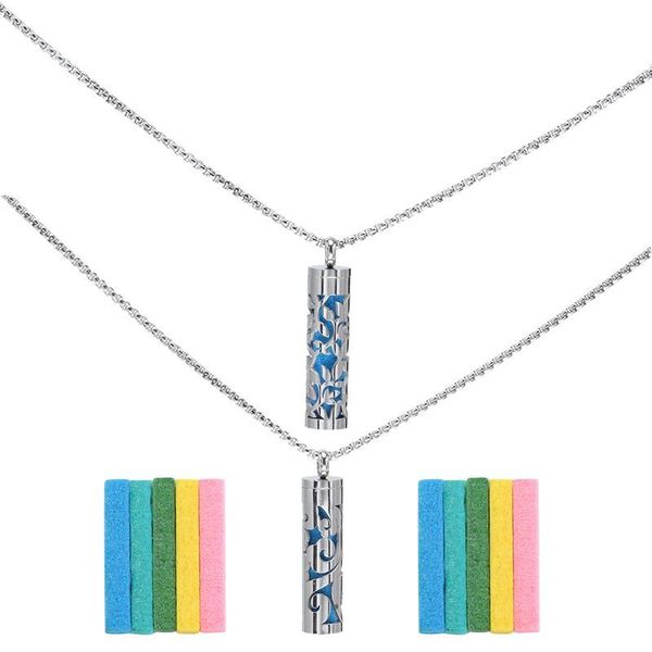 pendant necklaces 2 sets essential oil necklace lockets hiphop pendants stylish decor, Silver
pendant necklaces 2 sets essential oil necklace lockets hiphop pendants stylish decor, Silver