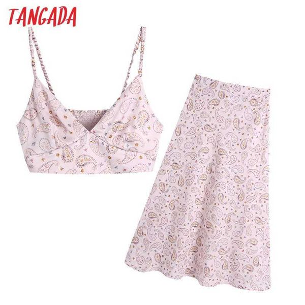 tangada women skirt set 2 piece summer paisley print beach cropped tank and skirt be654 210609, White
tangada women skirt set 2 piece summer paisley print beach cropped tank and skirt be654 210609, White