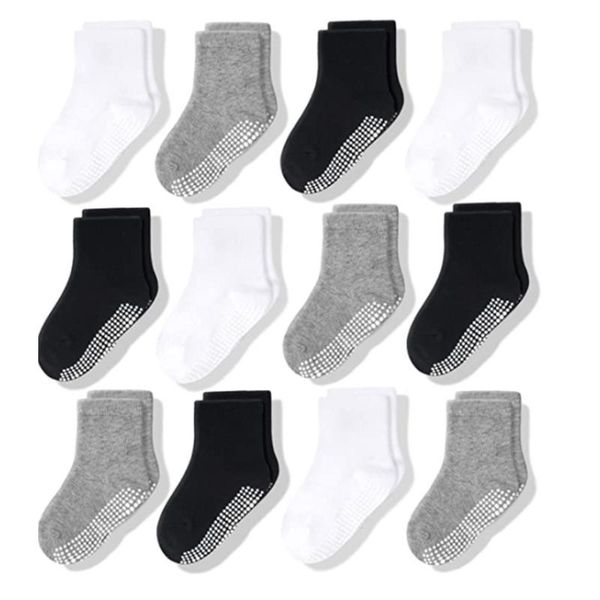 socks non slip toddler 12 pairs with grip for boys girls baby infants kids anti skid cotton crew 1-7years, Pink;yellow
socks non slip toddler 12 pairs with grip for boys girls baby infants kids anti skid cotton crew 1-7years, Pink;yellow