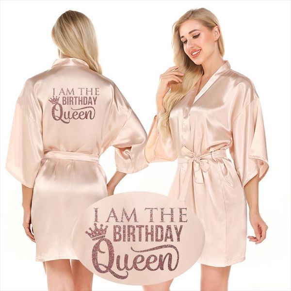 i am the birthday queen women sleepwear robe satin short glitter rose gold writing squad crew party shower kimono robes, Black;red
i am the birthday queen women sleepwear robe satin short glitter rose gold writing squad crew party shower kimono robes, Black;red