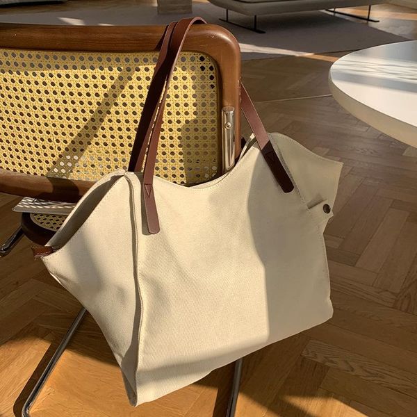 women's tote bag 2021 canvas large capacity retro temperament commuter shoulder bags