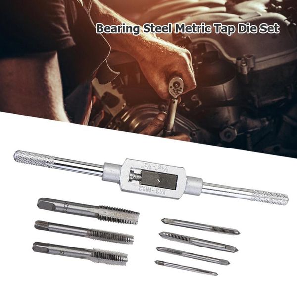 8pcs thread tap twist drill bit wrench set die hand plug taps handle alloy steel threading tool with case tools
8pcs thread tap twist drill bit wrench set die hand plug taps handle alloy steel threading tool with case tools