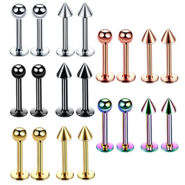 labret lip studs for women men stainless steel stud earrings body piercing jewelry, Black
labret lip studs for women men stainless steel stud earrings body piercing jewelry, Black