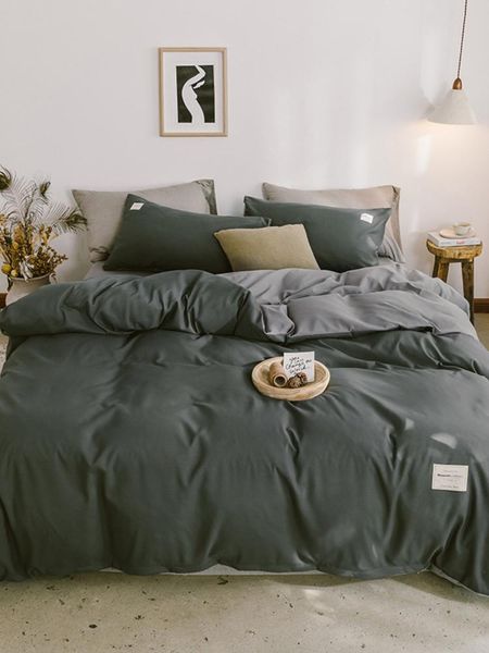 bedding sets non printed washing cotton four piece set simple style quilt cover bed sheet three
bedding sets non printed washing cotton four piece set simple style quilt cover bed sheet three