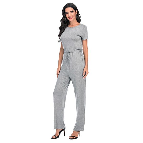 women's jumpsuits & rompers summer women jumpsuit solid color o neck short sleeve sashes pocket keyhole button wide leg pants high wais, Black;white
women's jumpsuits & rompers summer women jumpsuit solid color o neck short sleeve sashes pocket keyhole button wide leg pants high wais, Black;white