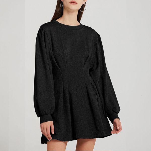 2021 new women's round neck pleated pullover, long sleeve clothing, waist, leisure, trendy, autumn ed72, Black;gray
2021 new women's round neck pleated pullover, long sleeve clothing, waist, leisure, trendy, autumn ed72, Black;gray