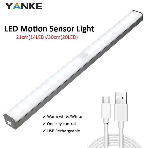 motion sensor intelligent induction night light usb rechargeable magenetic 21cm/30cm for kitchen cabinet wardrobe wall lamp
motion sensor intelligent induction night light usb rechargeable magenetic 21cm/30cm for kitchen cabinet wardrobe wall lamp