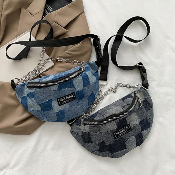 waist bags vintage women denim patchwork shoulder crossbody bag casual ladies chain mini messenger handbags purse chest packs
waist bags vintage women denim patchwork shoulder crossbody bag casual ladies chain mini messenger handbags purse chest packs