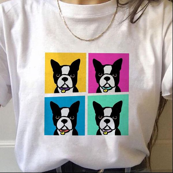 french women t shirt bulldog harajuku cute anime kawaii funny cartoon graphic summer casual o neck female tee, White
french women t shirt bulldog harajuku cute anime kawaii funny cartoon graphic summer casual o neck female tee, White