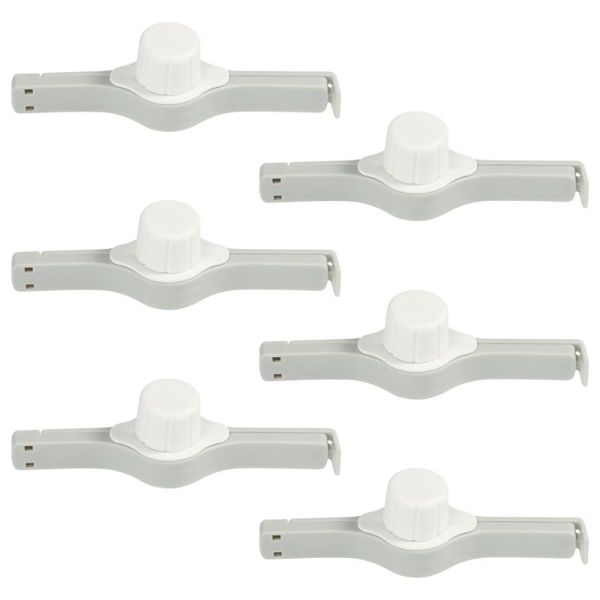 bag clips 6pcs snack sealing tea discharge spout food grade 
bag clips 6pcs snack sealing tea discharge spout food grade