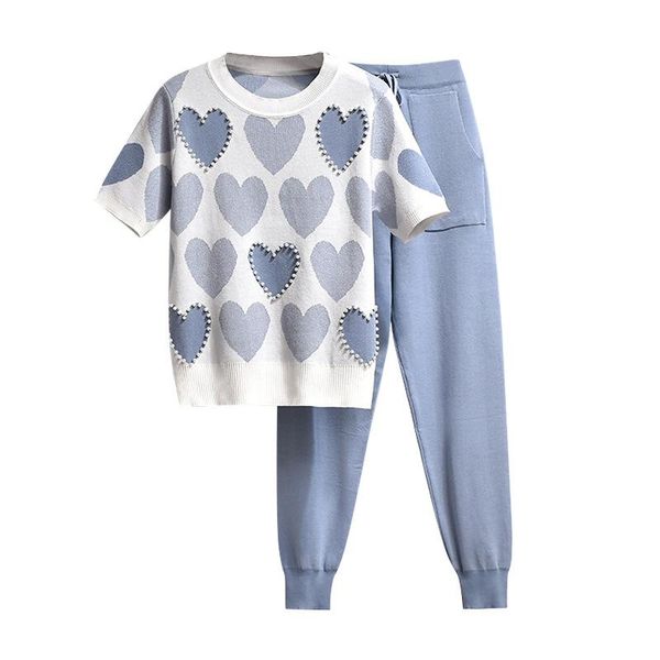 women's two piece pants 2 sets womens knit outfits love heart short sleeve o-neck + harlan nine points sweet fashion set, White
women's two piece pants 2 sets womens knit outfits love heart short sleeve o-neck + harlan nine points sweet fashion set, White