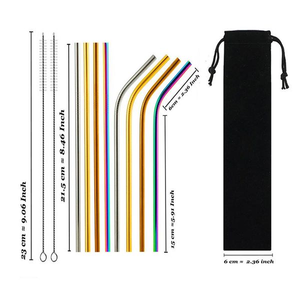 drinking straws 8 pcs / set colorful reusable metal 304 stainless steel sturdy bent straight drinks straw drop
drinking straws 8 pcs / set colorful reusable metal 304 stainless steel sturdy bent straight drinks straw drop