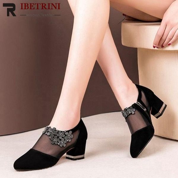 dress shoes ribetrini office women flock round head zipper floral flcok spring design pumps elegant party comfy, Black
dress shoes ribetrini office women flock round head zipper floral flcok spring design pumps elegant party comfy, Black