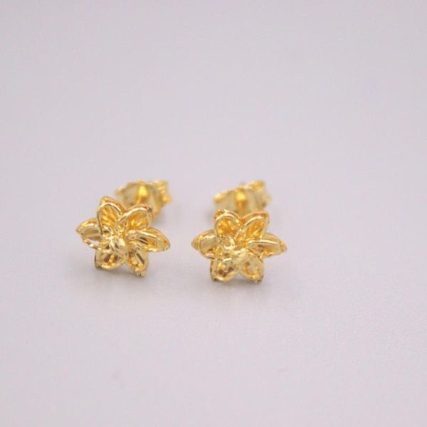 stud pure 18k yellow gold earrings women gift special lucky flower / 1.5g 16*10mm, Golden;silver
stud pure 18k yellow gold earrings women gift special lucky flower / 1.5g 16*10mm, Golden;silver
