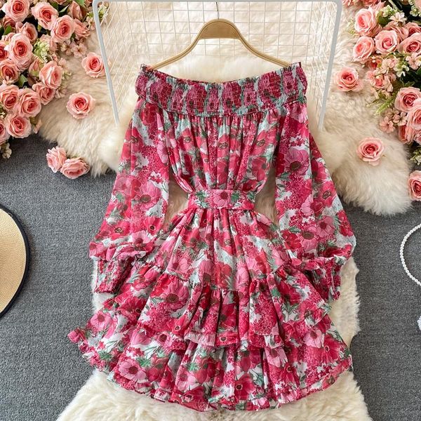 casual dresses women flower print dress elegant puff sleeve a-line off shoulder sash high waist holiday ruffles 2021, Black;gray
casual dresses women flower print dress elegant puff sleeve a-line off shoulder sash high waist holiday ruffles 2021, Black;gray