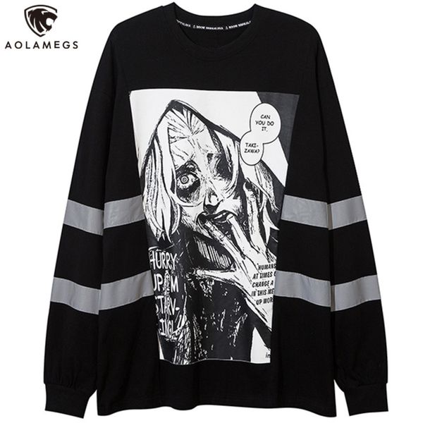 Aolamegs Sweatshirt Hoodie men's animation Gothic horror sweater devil top long sve Street casual clothing hip hop style, Black
Aolamegs Sweatshirt Hoodie men's animation Gothic horror sweater devil top long sve Street casual clothing hip hop style, Black