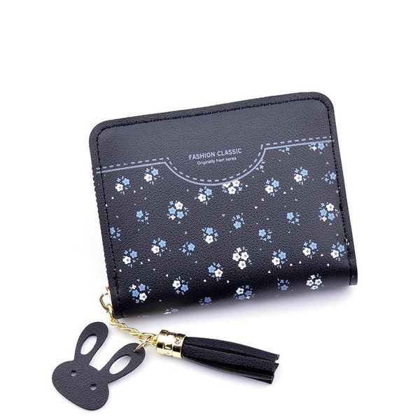 wallets wallet women ms. short zipper tassel 2021 korean student small floral key coin purse, Red;black
wallets wallet women ms. short zipper tassel 2021 korean student small floral key coin purse, Red;black