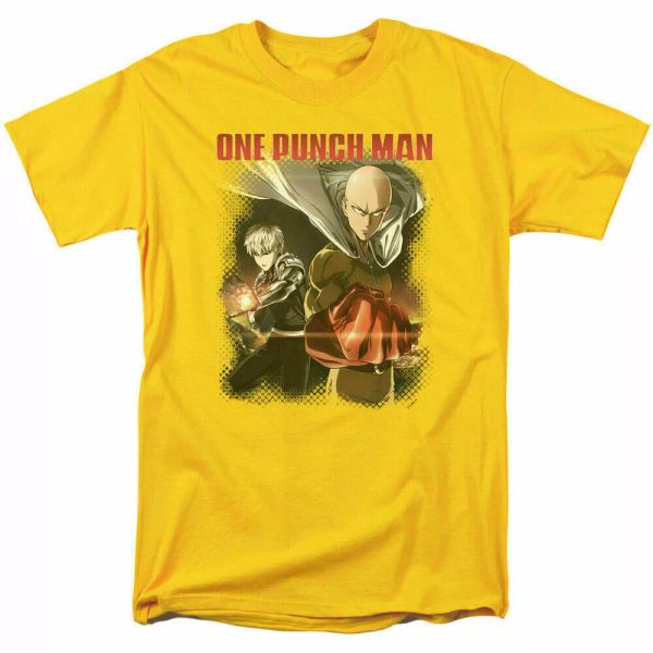 one-punch man saitama and genos t shirt mens licensed cartoon merch yellow, White;black
one-punch man saitama and genos t shirt mens licensed cartoon merch yellow, White;black