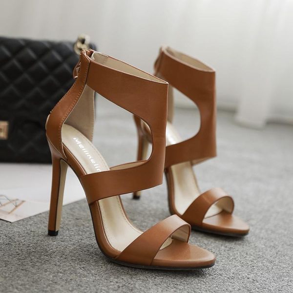 sandals casual roman shoes brown high heels summer women's ladies stiletto fashion hollow zipper, Black
sandals casual roman shoes brown high heels summer women's ladies stiletto fashion hollow zipper, Black