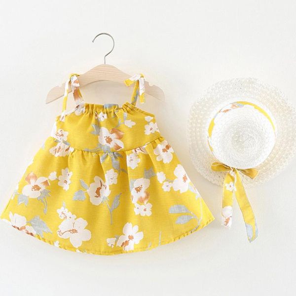 girl's dresses princess baby girl dress +hat cap infant girls sleeveless flower floral print dressoutfits for, Red;yellow
girl's dresses princess baby girl dress +hat cap infant girls sleeveless flower floral print dressoutfits for, Red;yellow