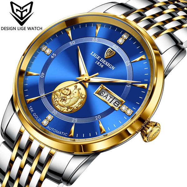 lige men mechanical watch golden brand luxury automatic watch sport stainless steel waterproof watch men relogio masculino 210527, Slivery;brown
lige men mechanical watch golden brand luxury automatic watch sport stainless steel waterproof watch men relogio masculino 210527, Slivery;brown