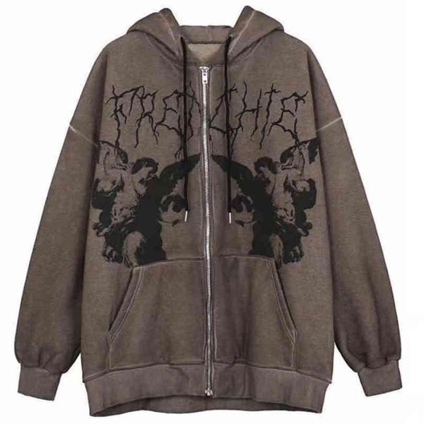 men's hoodie, hip-hop dress, zipper cardigan, dark angel lightning print coat, winter fashion windbreaker, Black
men's hoodie, hip-hop dress, zipper cardigan, dark angel lightning print coat, winter fashion windbreaker, Black