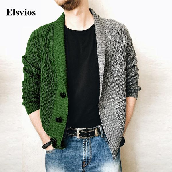 men's sweaters winter long sleeve coat men fashion loose button cardigan jackets autumn casual patchwork mens knitted streetwear, White;black
men's sweaters winter long sleeve coat men fashion loose button cardigan jackets autumn casual patchwork mens knitted streetwear, White;black