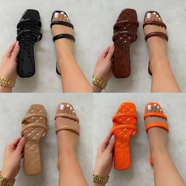 women plus size slippers summer shoes double strap sandals pu patent leather flat flips flops beachwear scuffs outdoors holiday party wear c, Black
women plus size slippers summer shoes double strap sandals pu patent leather flat flips flops beachwear scuffs outdoors holiday party wear c, Black