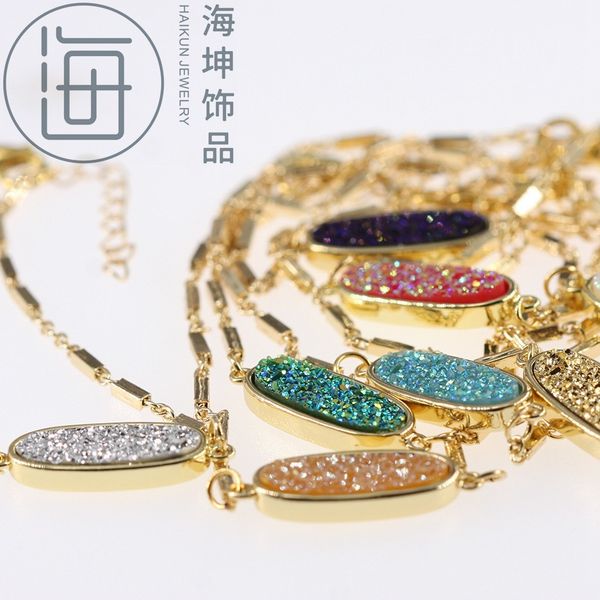 natural water crystal bud ins diy bracelet hand string elastic ball oval, Golden;silver
natural water crystal bud ins diy bracelet hand string elastic ball oval, Golden;silver