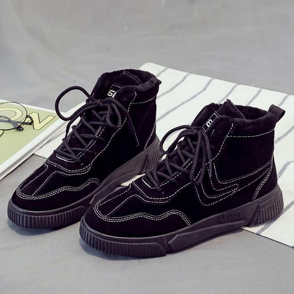 boots casual shoes plus velvet keep warm women's high all-match black lace-up flat sneakers
boots casual shoes plus velvet keep warm women's high all-match black lace-up flat sneakers