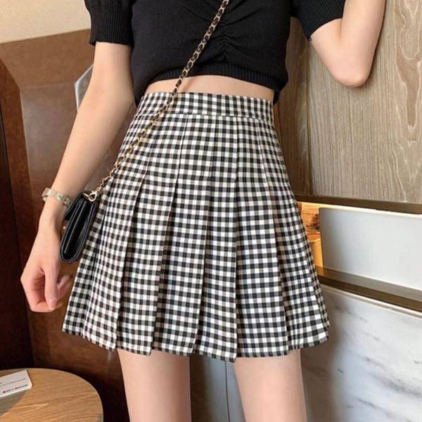 skirts summer women pleated skirt a-line high waist female plaid mini ladies girls fashion chic casual clothes, Black
skirts summer women pleated skirt a-line high waist female plaid mini ladies girls fashion chic casual clothes, Black