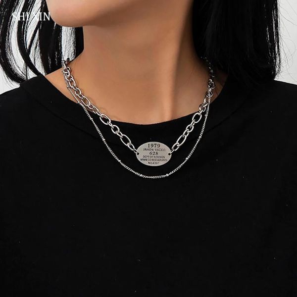 2 pcs/set separable stainless steel chain short choker necklace colar for women/men fashion layered jewelry 2021 chokers, Golden;silver
2 pcs/set separable stainless steel chain short choker necklace colar for women/men fashion layered jewelry 2021 chokers, Golden;silver