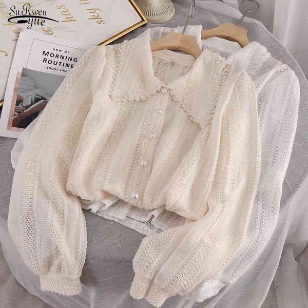 autumn fashion women long sleeve peter pan collar shirts female elegant lace office ladies hollow out blouse 14562 210521, White
autumn fashion women long sleeve peter pan collar shirts female elegant lace office ladies hollow out blouse 14562 210521, White