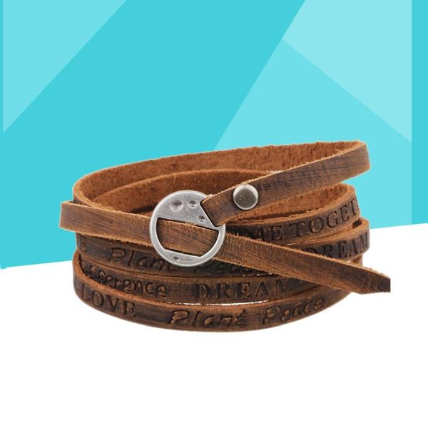 charm bracelets leather bracelet adjustable multilayer vintage wrap wristband cuff for kids men women girls, Golden;silver
charm bracelets leather bracelet adjustable multilayer vintage wrap wristband cuff for kids men women girls, Golden;silver