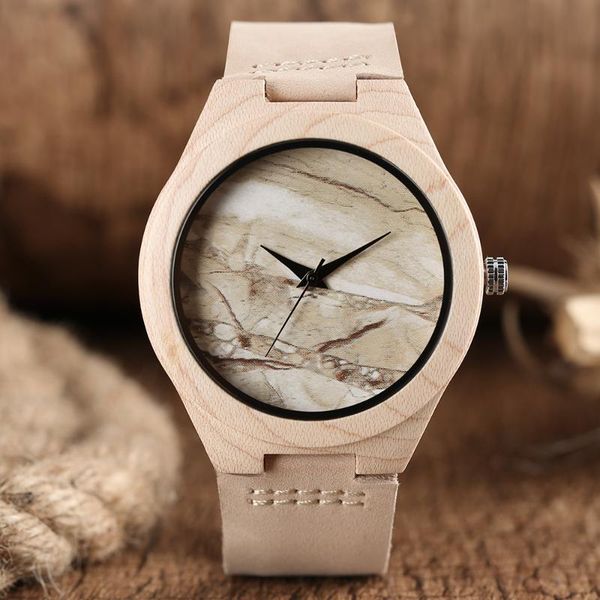 wristwatches fashion simple hand-made wooden case men quartz wristwatch marble lines dial genuine leather band casual male watches gift, Slivery;brown
wristwatches fashion simple hand-made wooden case men quartz wristwatch marble lines dial genuine leather band casual male watches gift, Slivery;brown